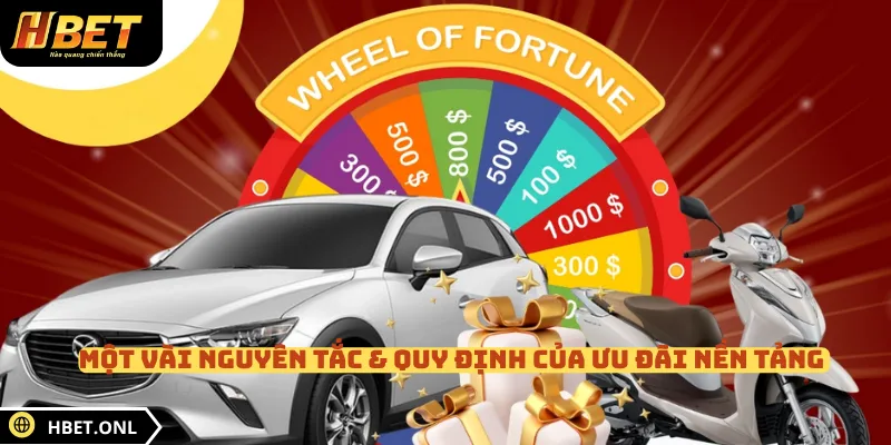 Một vài nguyên tắc & quy định của ưu đãi nền tảng
